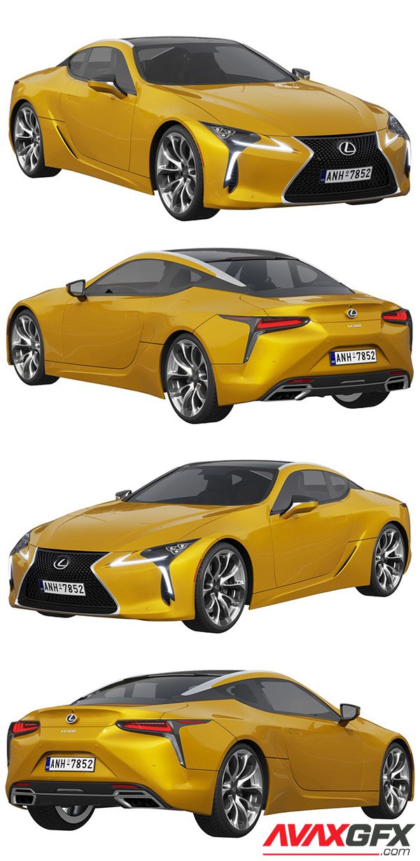 Lexus LC 500 2023 3D Model