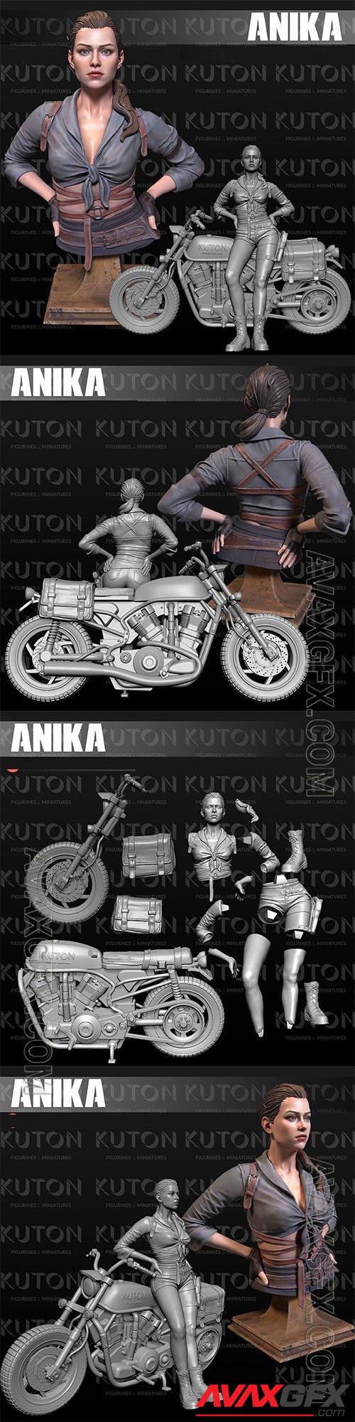 Anika and Motor 3D Print Model