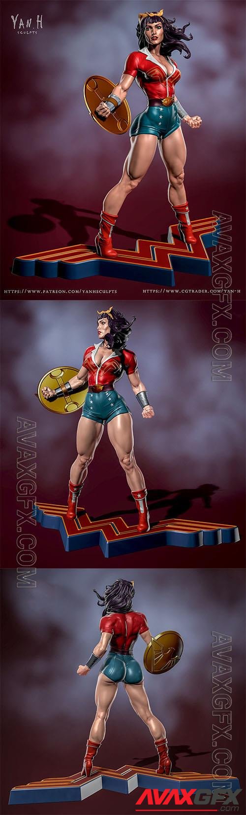 Wonder Woman – DC 3D Print Model