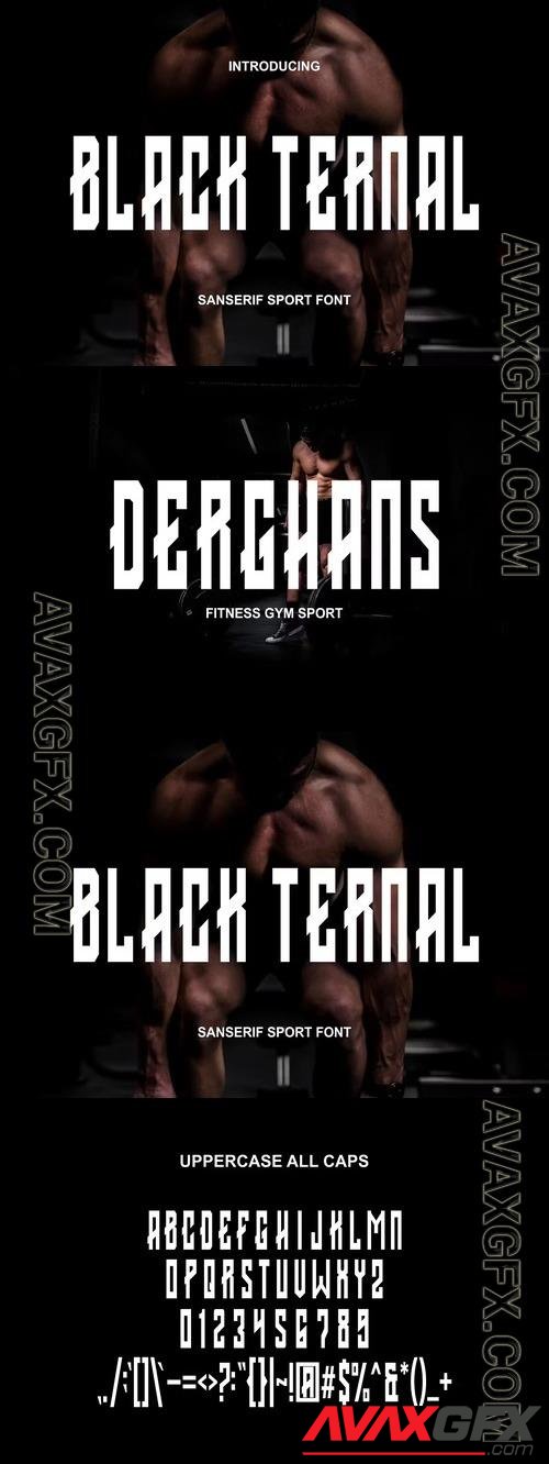 Black Ternal Font