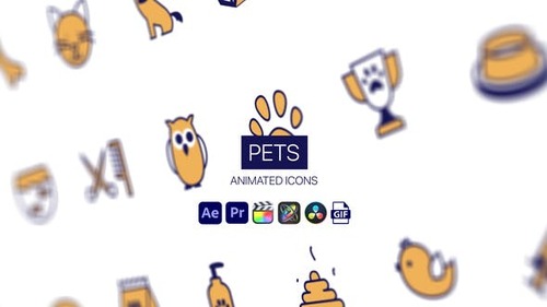 Pets Animated Icons 44952066 [Videohive]