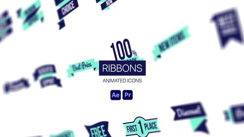 Ribbons Animated Icons 44952091 [Videohive]