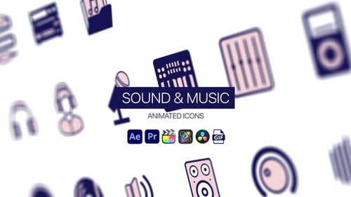 Sound & Music Animated Icons 44952162 [Videohive]