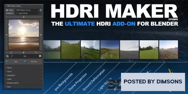 Blender addons Blender – HDRI Maker v3.0.110