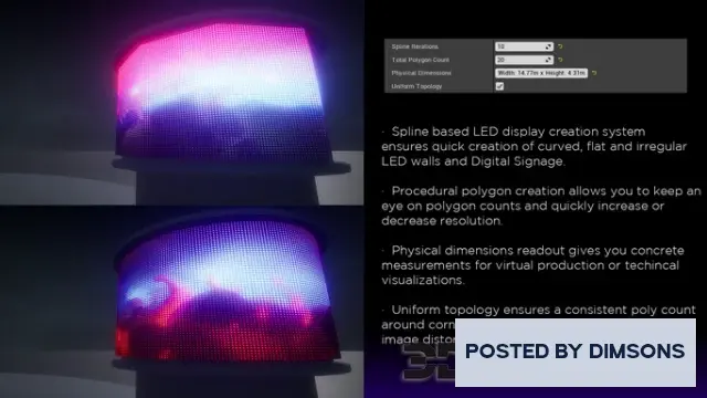 Unreal Engine Blueprints Real LED Sign and Digital Display Creator v5.1