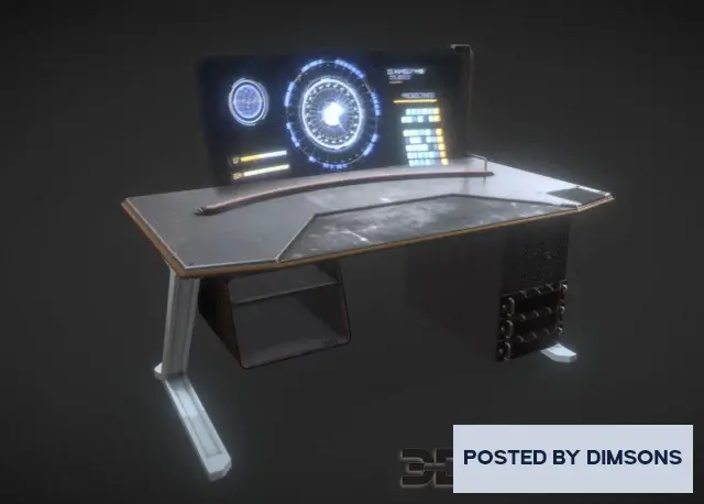 Other furniture SciFi Furniture - Desk (PBR)