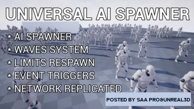 Unreal Engine Blueprints Universal AI Spawner v5.1