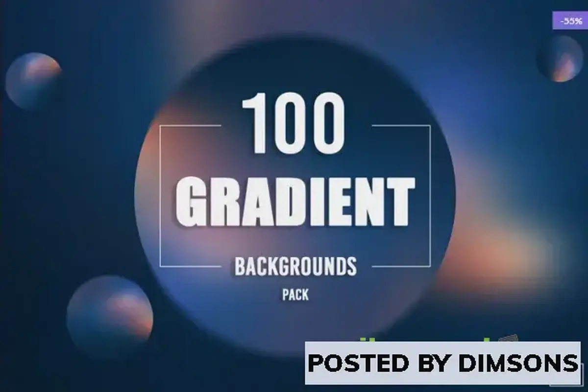 Unity 2D 100 Gradient Backgrounds