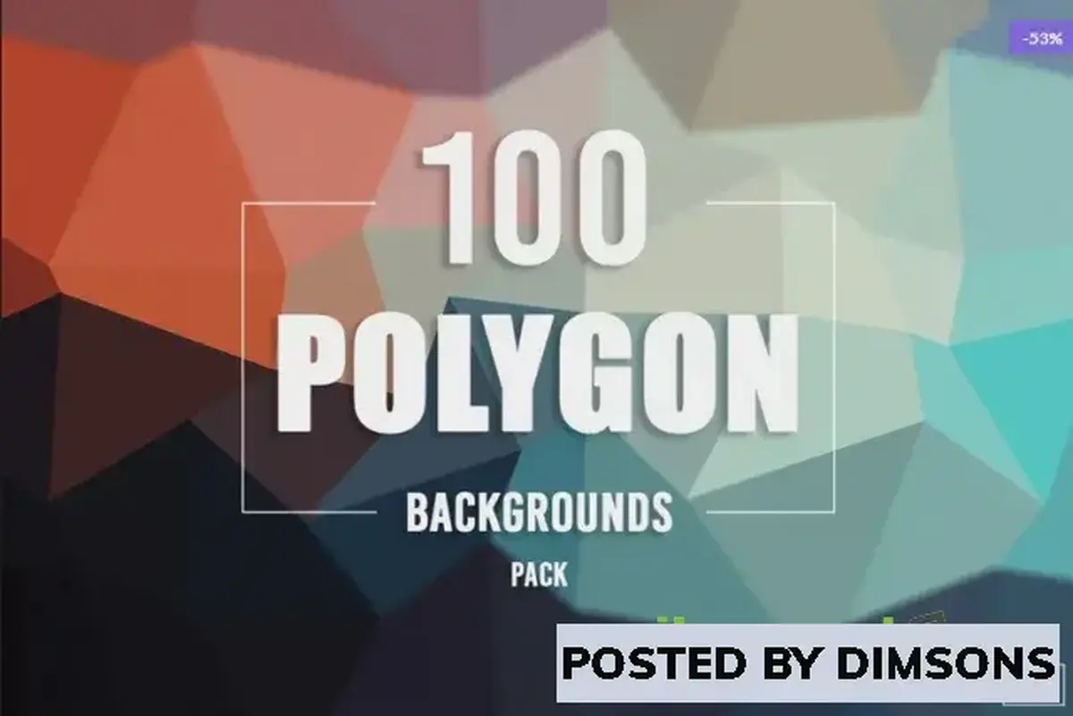 Unity 2D 100 Polygon Backgrounds