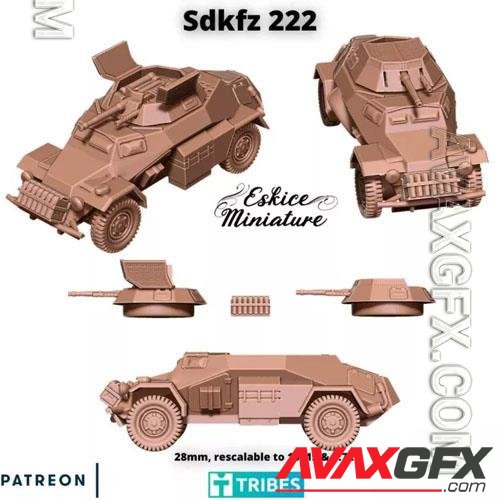 Eskice Miniature – SDKFZ 222 Print in 3D