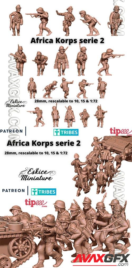 Eskice Miniature – German Africa Korps Series 2 Print in 3D