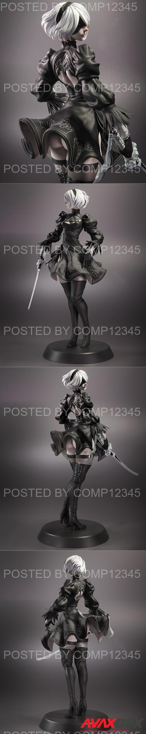 Daniel Moudatsos - 2B - Nier Automata 3D Print