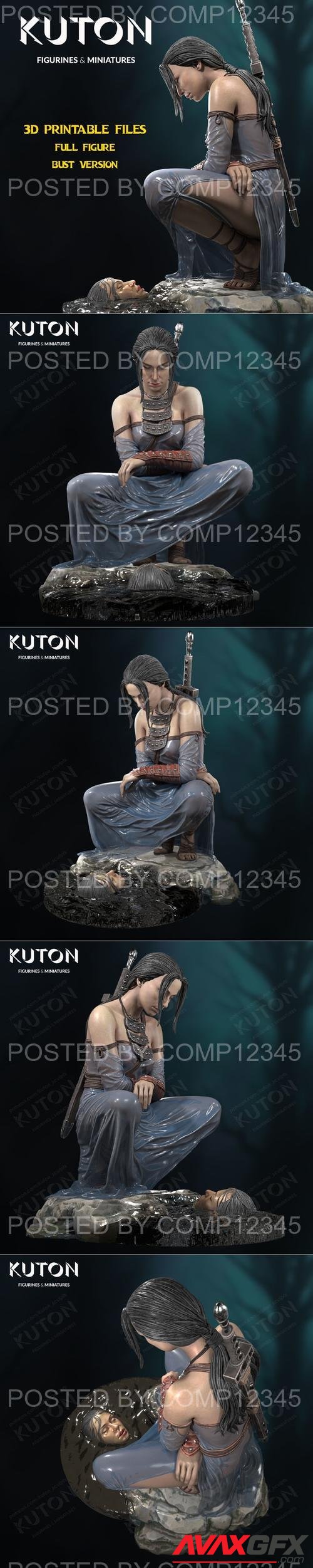 KUTON - Female Warrior 3D Print