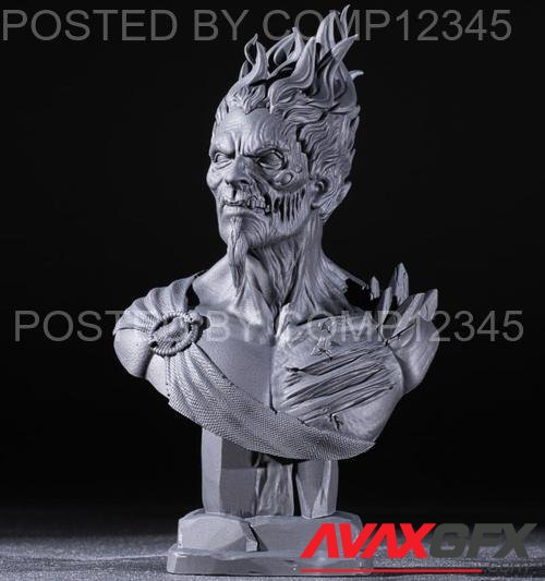 Hades Bust 3D Print