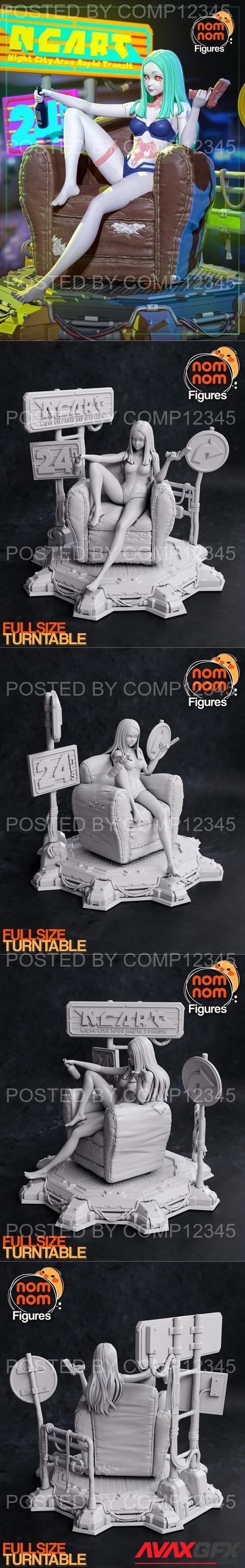 NomNom Figures - Rebecca Cyberpunk Edgerunners 3D Print