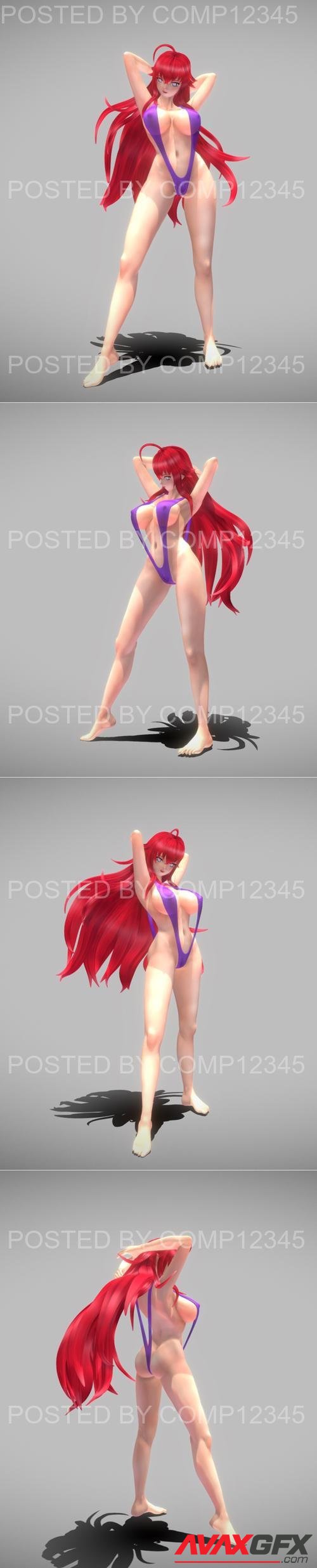 Rias Gremory Slingshot Ver 3D Print