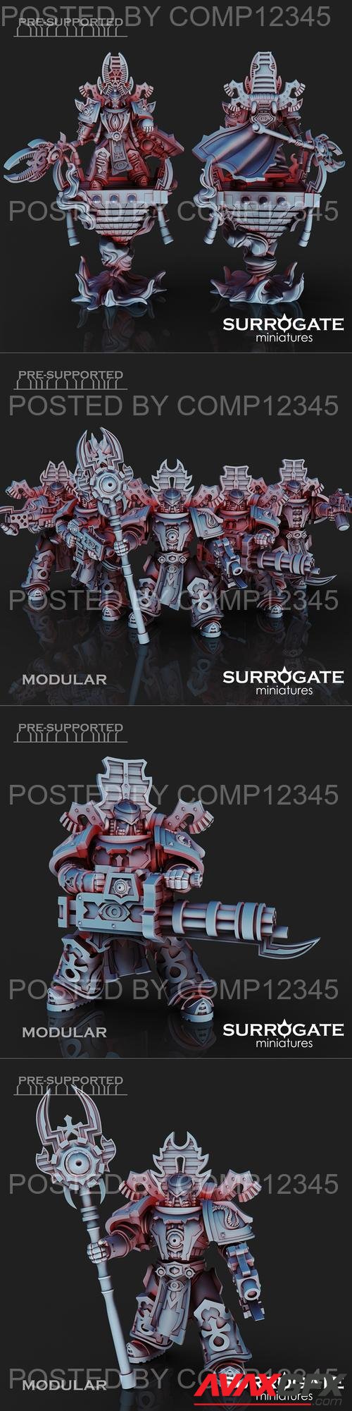 Rubeus Marines - Warpcoven Kill Team Builder Surrogate 3D Print