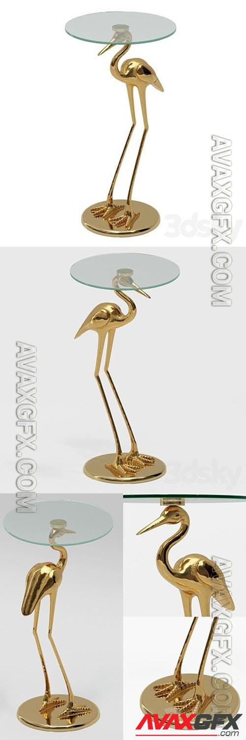 Side table Crane - 3d model