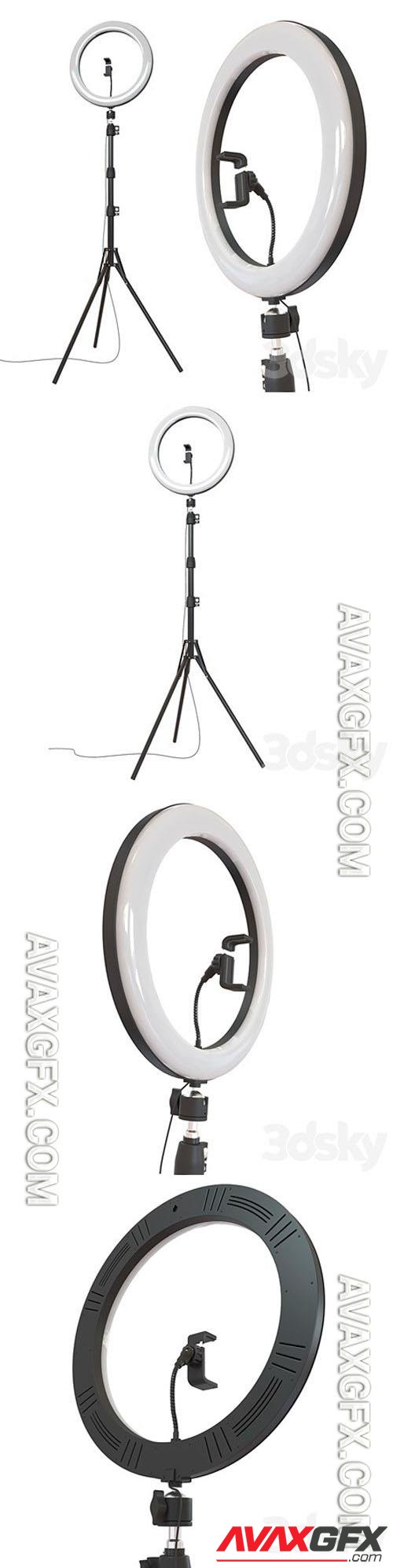 Hama “SpotLight Steady 120” LED Ring Light - 3d model