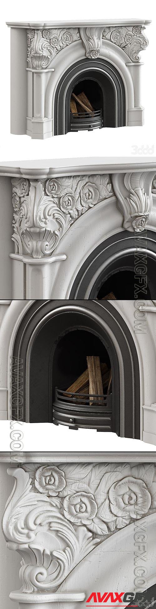 Victorian Fireplace - 3d model