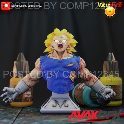 Majin Vegeta Especial Bust 3D Print