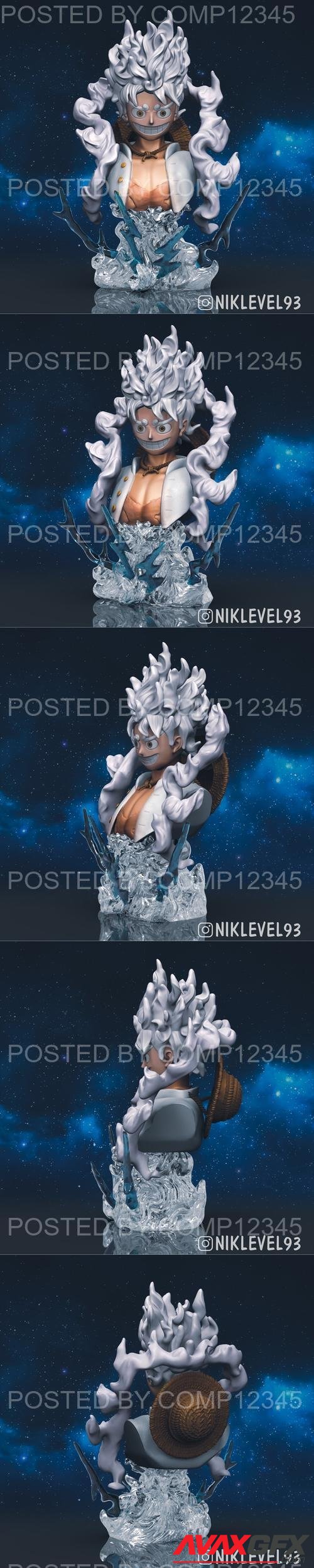 Luffy Nika Bust One Piece 3D Print