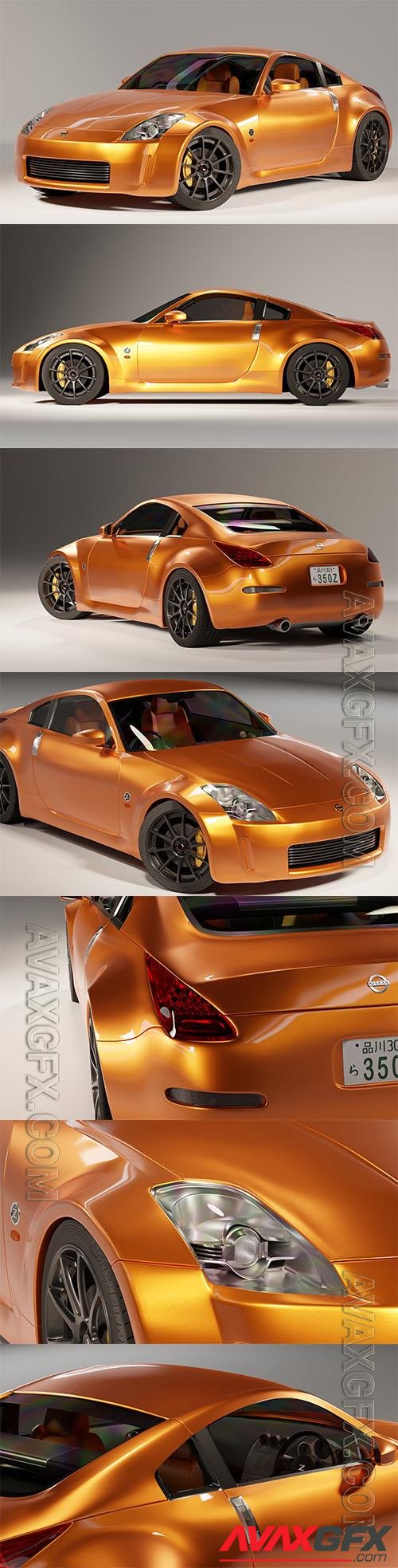 Nissan 350z Japanese Sports Coupe - 3d model