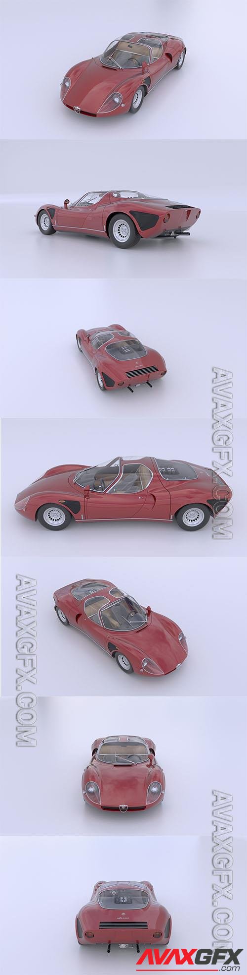 Alfa Romeo 33 Stradale 1968 - 3d model