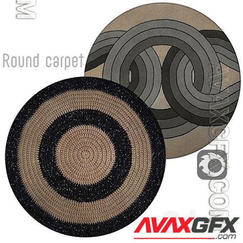 Round carpet - 3d model