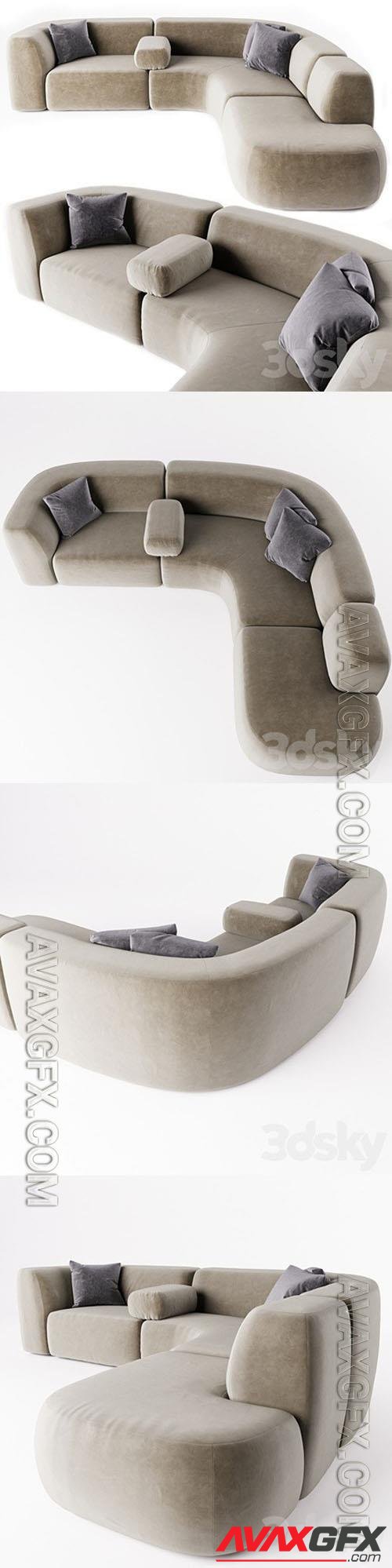 Piet Boon  BO sofa - 3d model