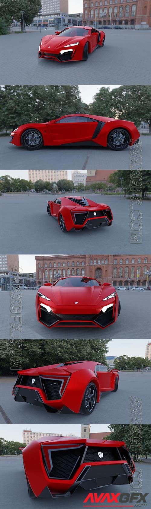 Lykan Hypersport - 3d model