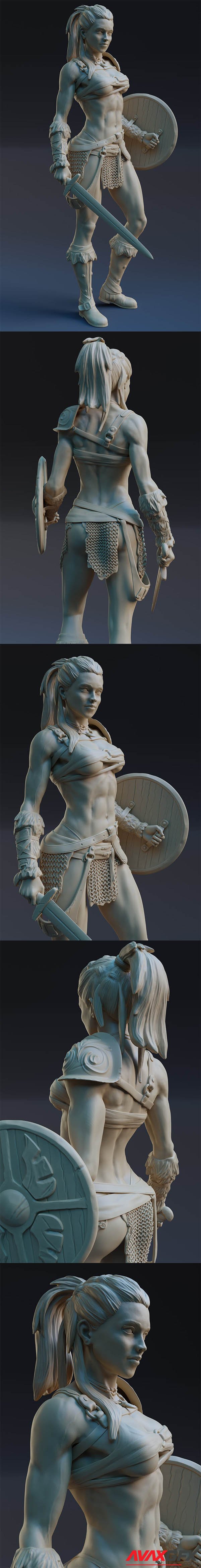 Sexy Female Gladiator – 3D Print