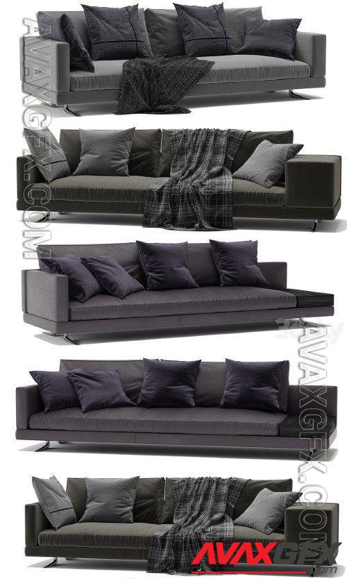 Sofa poliform mondrian - 3d model