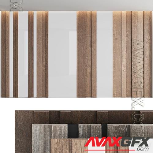 Decorative wall panel set 8 - 3d model