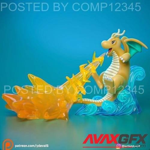 Dragonite Attack 3D Print