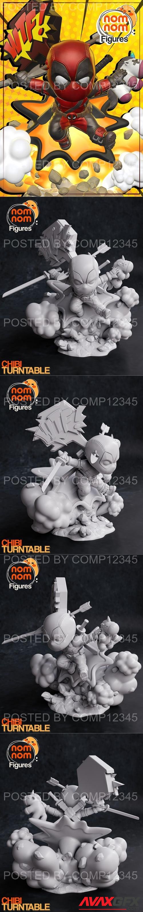 Nomnom Figures - Chibi Deadpool 3D Print