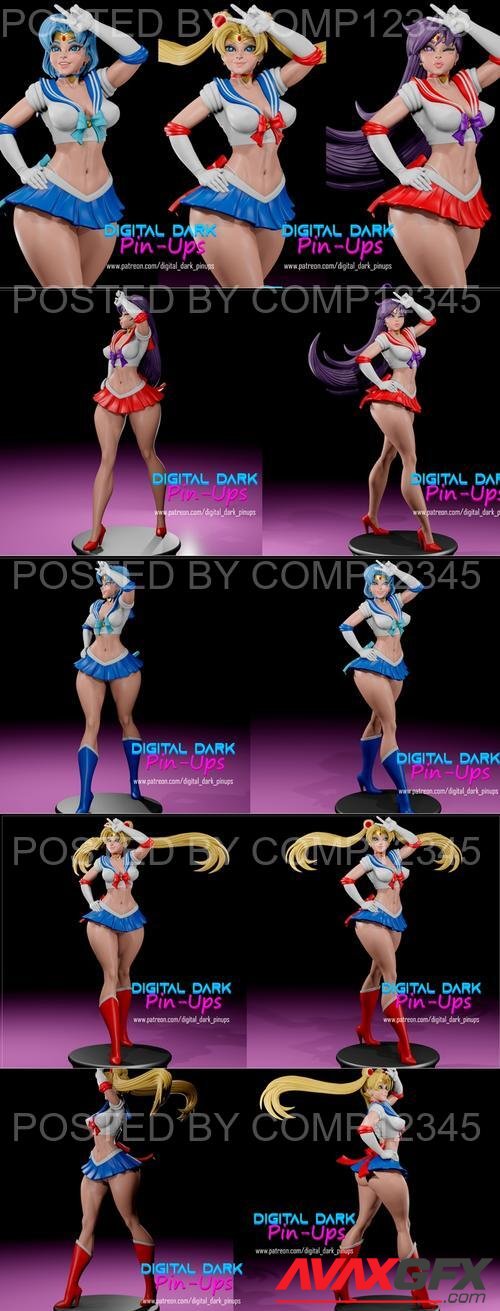 Digital Dark Pin-Ups - Sailor Pack 3D Print