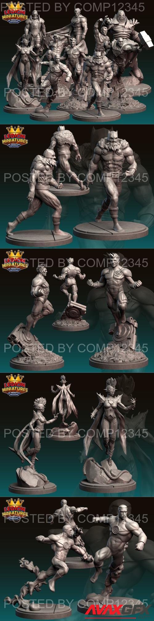 Legion Miniatures - Pack 23D April 2023 3D Print