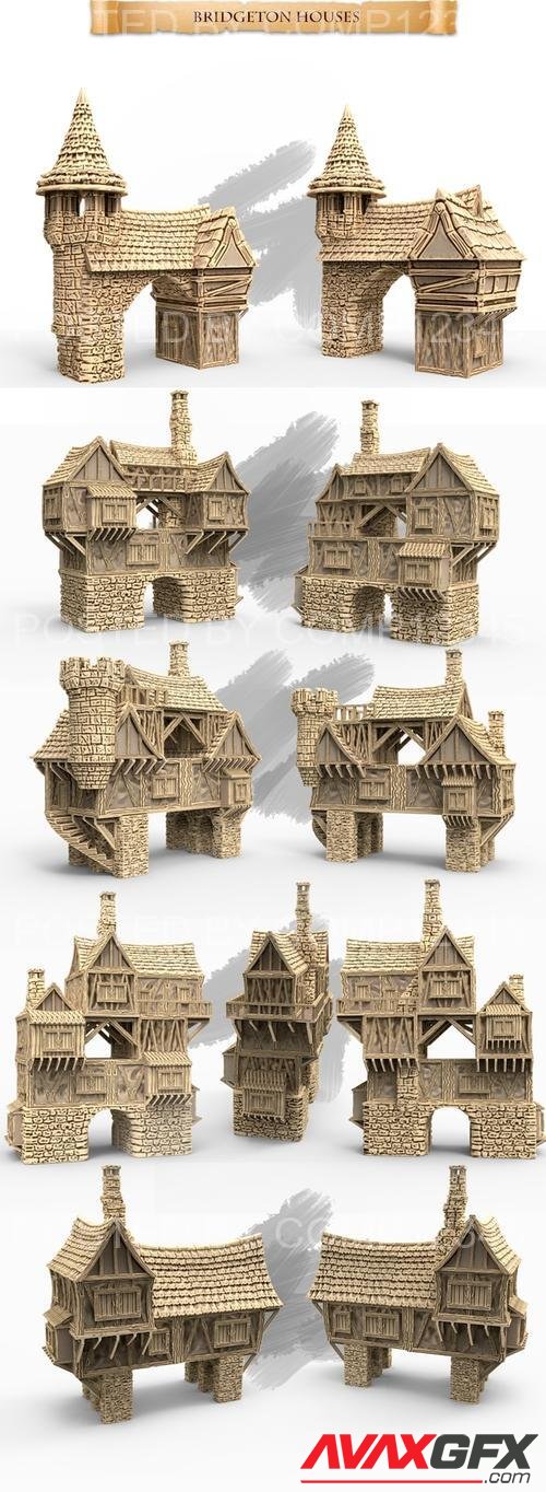 Bridgeton Houses 3D Print