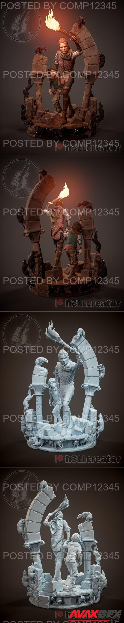 H3LL Creator - Amicia and Hugo 3D Print