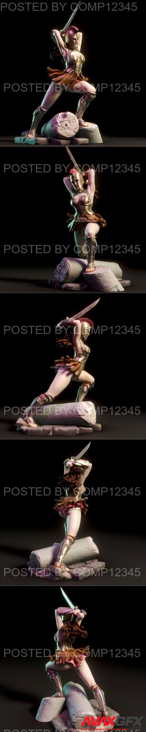 Helene - Greek Warrior - Torrida Minis 3D Print