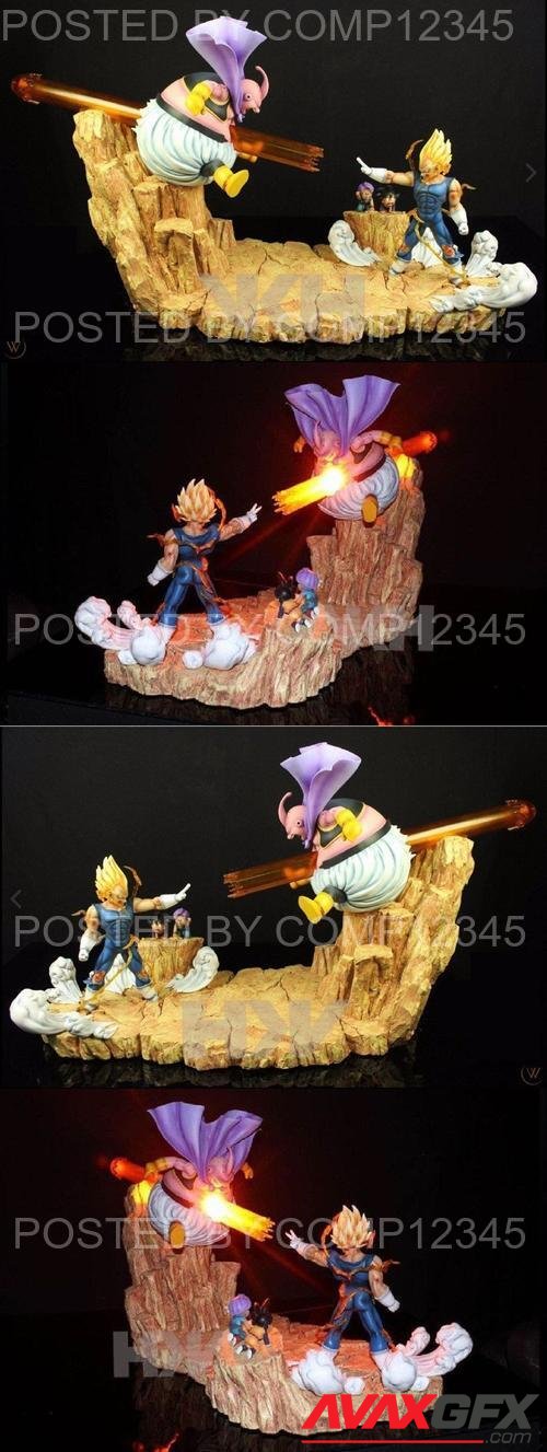 Vegeta vs Buu 2 3D Print