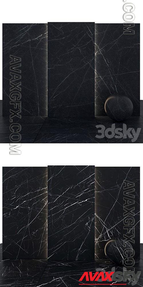 Black Marble 03 - 3d model