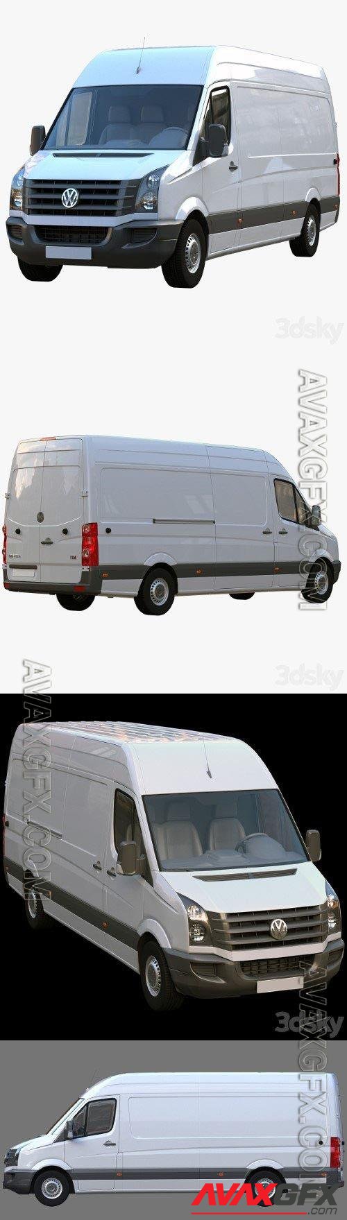 VW Crafter Box - 3d model