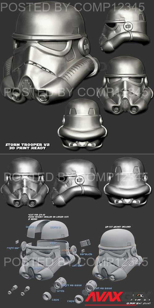 Hex3D - Stormtrooper V2 Helmet 3D Print