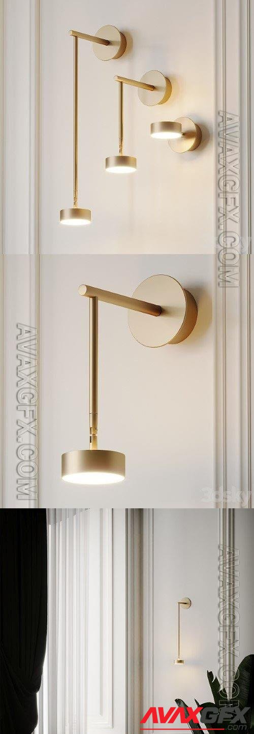 Softspot wall sconce by Giopato Coombes - 3d model