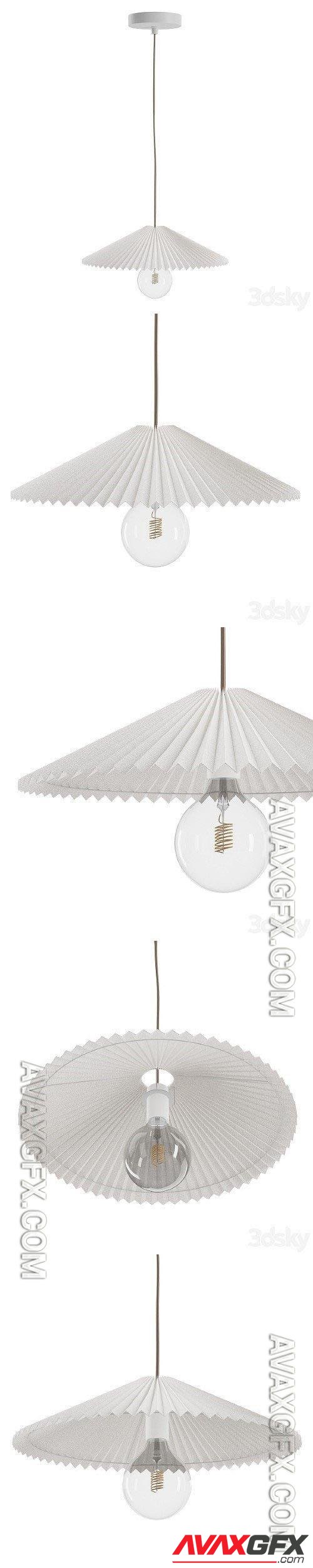 Pleated Lamp Shade - 3d model