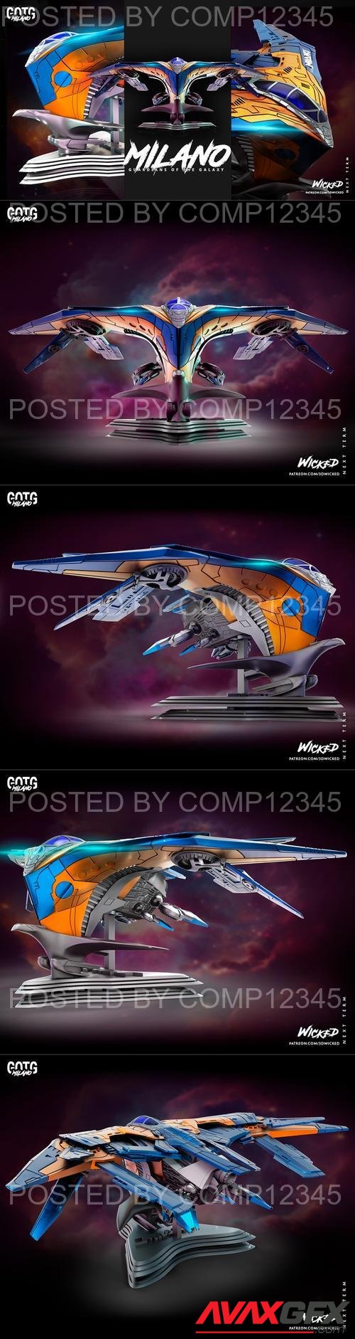 WICKED - Milano Ship 3D Print