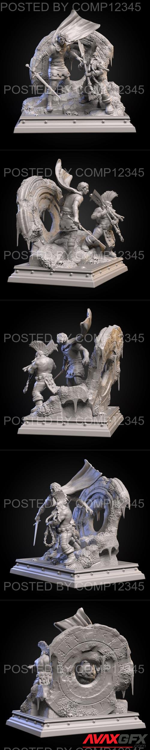 Gotrek and Felix 3D Print