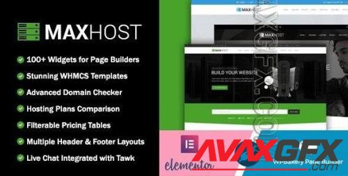 ThemeForest - MaxHost v9.6.0 - Web Hosting, WHMCS and Corporate Business WordPress Theme with WooCommerce - 15827691 - NULLED